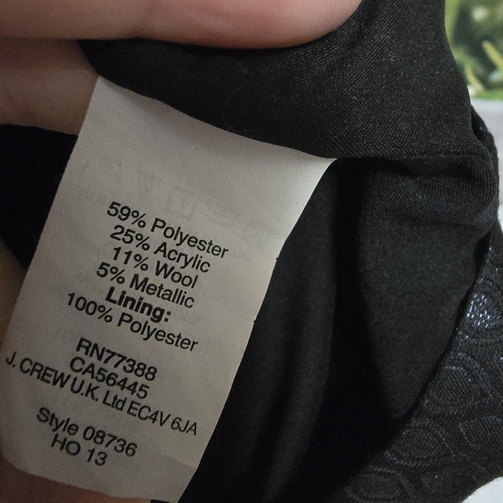 Madewell Metallic Black Textured Cap-Sleeve Dress with Pockets – Size 6 - Picture 7 of 8
